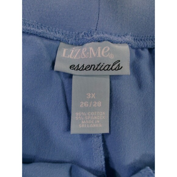 Liz Me Pants Women 3X Blue Stretch Capsule Causal Everyday Lounge Basic - Picture 8 of 12